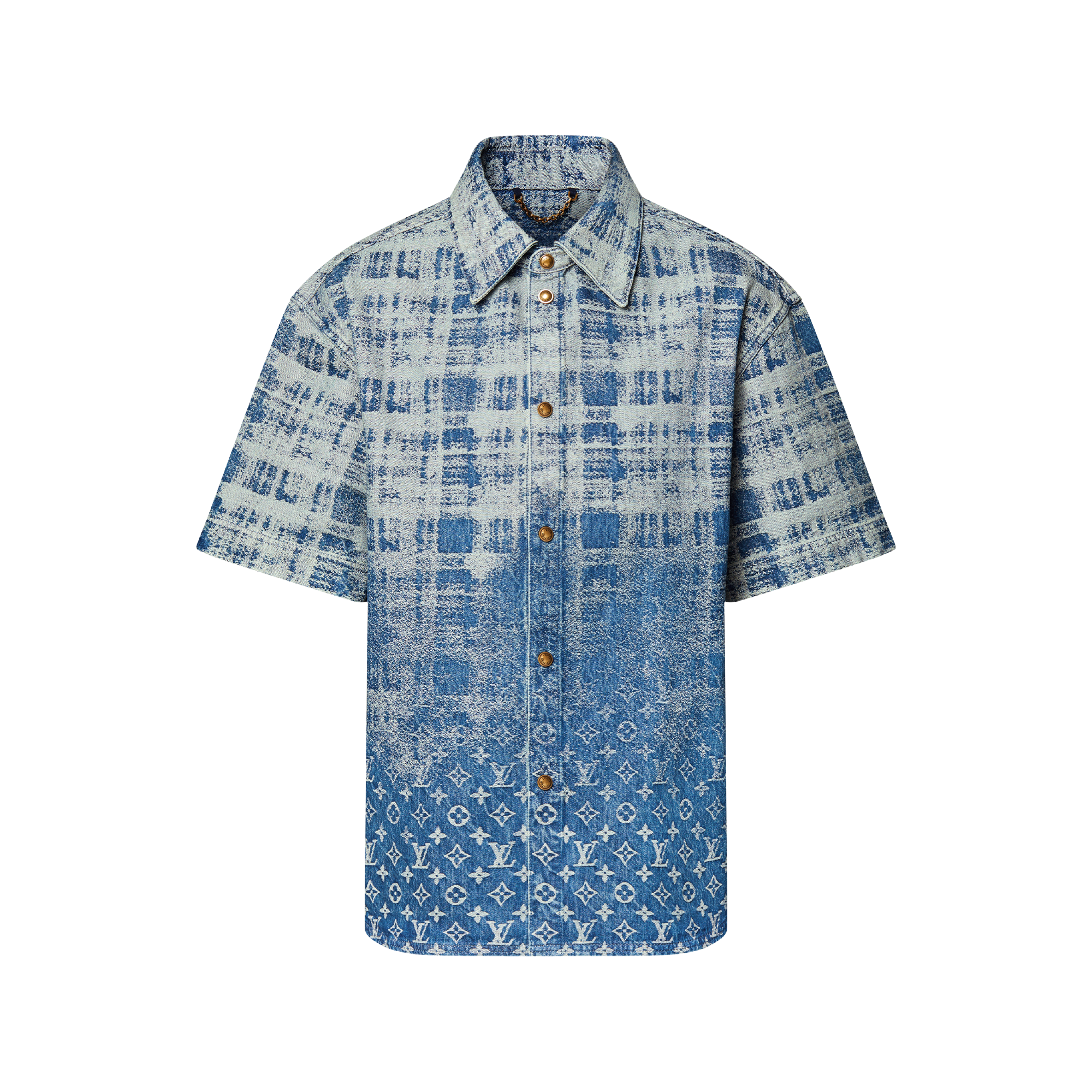 Denim Short-Sleeved Shirt - Men - Ready-to-Wear | LOUIS VUITTON ®